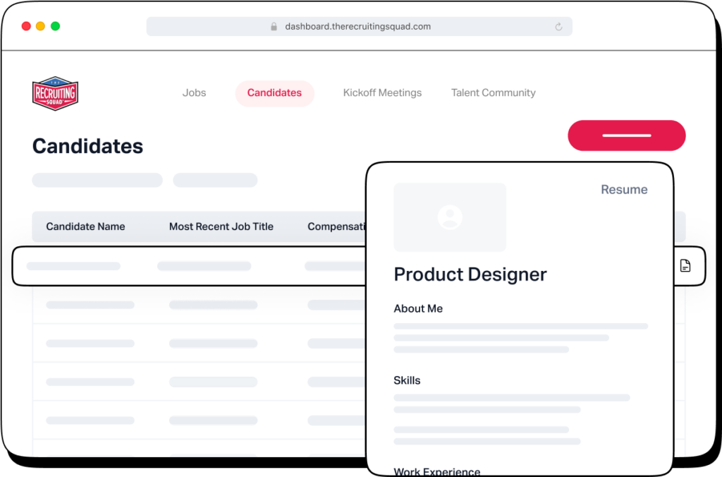 Candidates | How it works | The Recruiting Squad